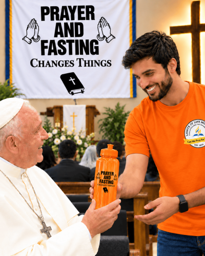 Lights Of Life Ministries Water Bottle in Orange Color